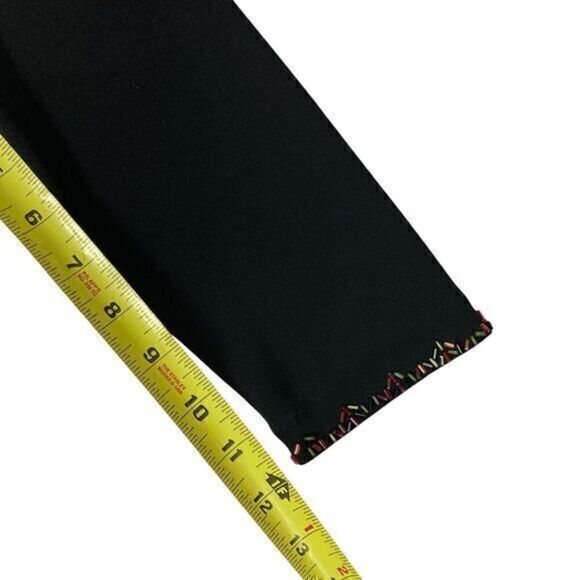 Nicole Miller Collection Wrap Dress Womens S Beaded Embroidered Sheer Hem Midi - Picture 13 of 16